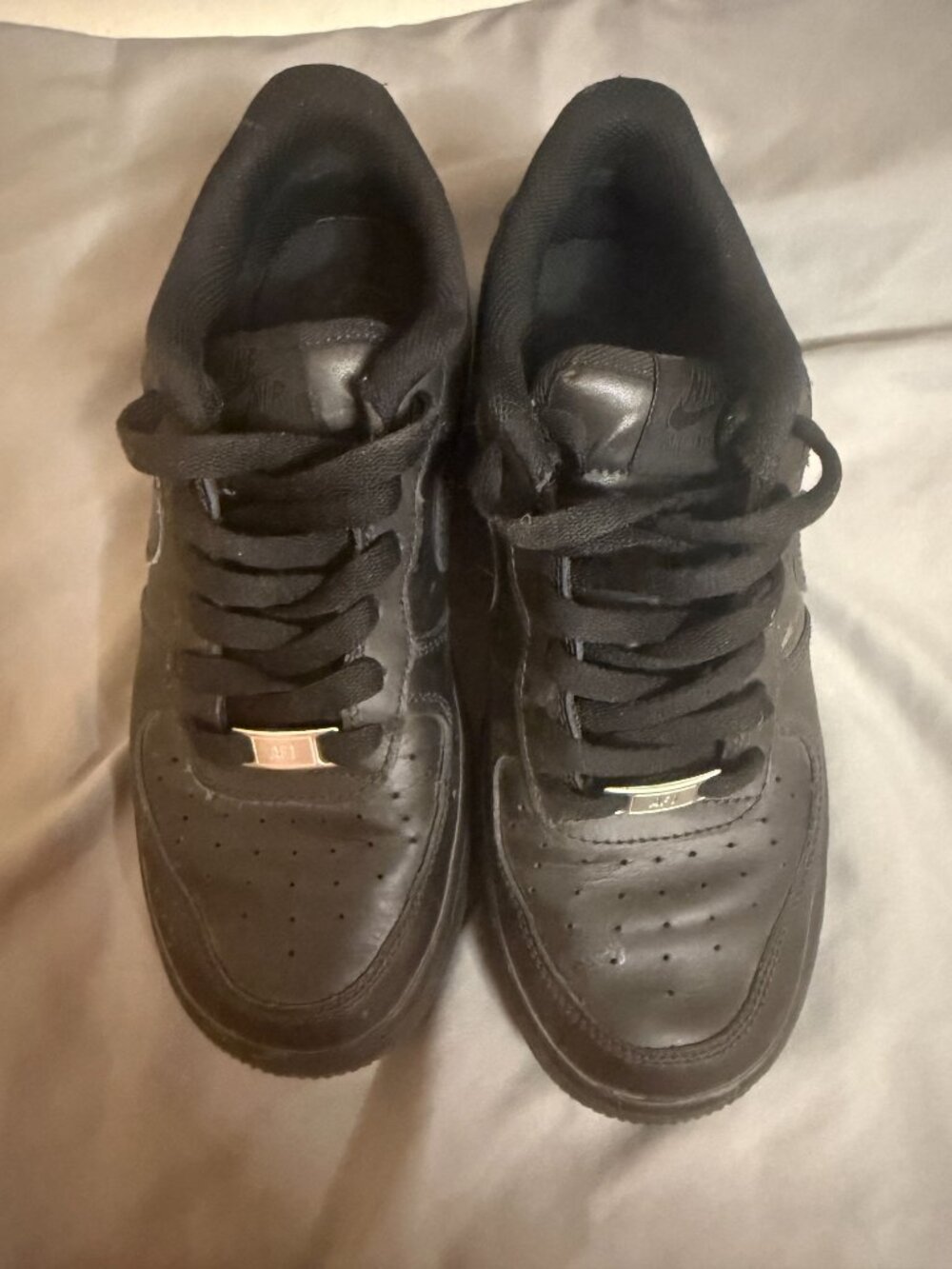 Nike Air Force 1 Triple Black Sneakers 5.5Y Women’s 7
